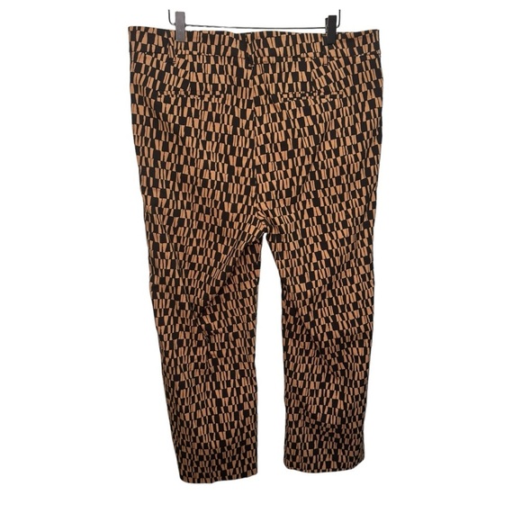 Addition Elle Michel Studio Tan & Black Graphic Print Ankle Size 16 - Picture 2 of 12